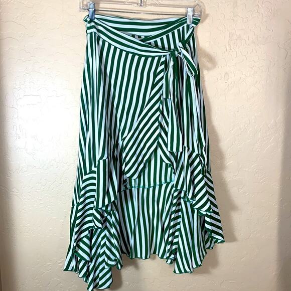 Faithfull The Brand Zeus Striped Wrap Skirt - Picture 3 of 8
